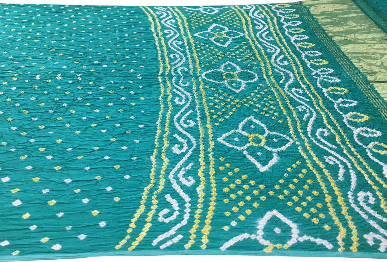 Blue Bandhani Modal Gajji Silk Saree - Elegant and Timeless - Luxurion World
