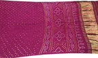 Stunning Pink Bandhani Silk Saree - Limited Edition - Luxurion World