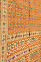 Yellow Banarasi Bandhani Pure Georgette Saree - Luxurion World