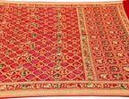 Red Banarasi Bandhani Georgette Saree - Elegant and Traditional - Luxurion World