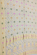 Pastel Banarasi Bandhani Georgette Saree - Luxurion World