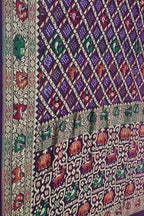 Elegant Purple Bandhani Georgette Saree - Luxurion World