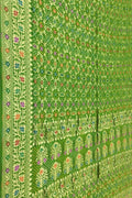 Green Banarasi Bandhani Georgette Saree - Elegant and Traditional - Luxurion World
