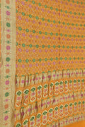 Yellow Banarasi Bandhani Georgette Saree - Luxurion World