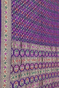 Elegant Purple Bandhani Georgette Saree - Luxurion World