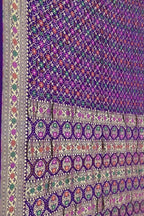 Elegant Purple Bandhani Georgette Saree - Luxurion World