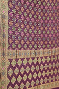 Elegant Purple Bandhani Georgette Saree - Luxurion World