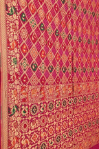 Stunning Pink Banarasi Bandhani Georgette Saree - Luxurion World