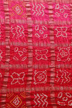 Stunning Multicolor Bandhani Pure Gajji Silk Gharchola Saree - Luxurion World