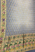Grey Banarasi Bandhani Meenakari Pure Georgette Saree - Luxurion World