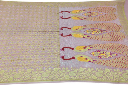 Pink Banarasi Bandhani Meenakari Pure Georgette Saree - Luxurion World