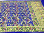 Blue Pure Georgette Banarasi Bandhani Meenakari Saree - Luxurion World