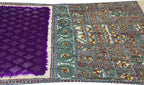Elegant Purple Pure Tussar Silk Bandhani Saree With Hand Painted Madhubani Border Pallu - Luxurion World