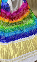 Vibrant Multicolor Bandhani Gajji Silk Saree Collection - Luxurion World