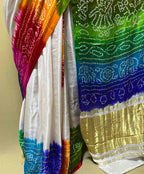 Vibrant Multicolor Bandhani Gajji Silk Saree Collection - Luxurion World
