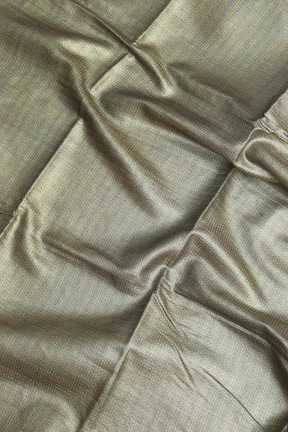 Blue Bhagalpur Tussar Moonga Silk Saree - Luxurion World