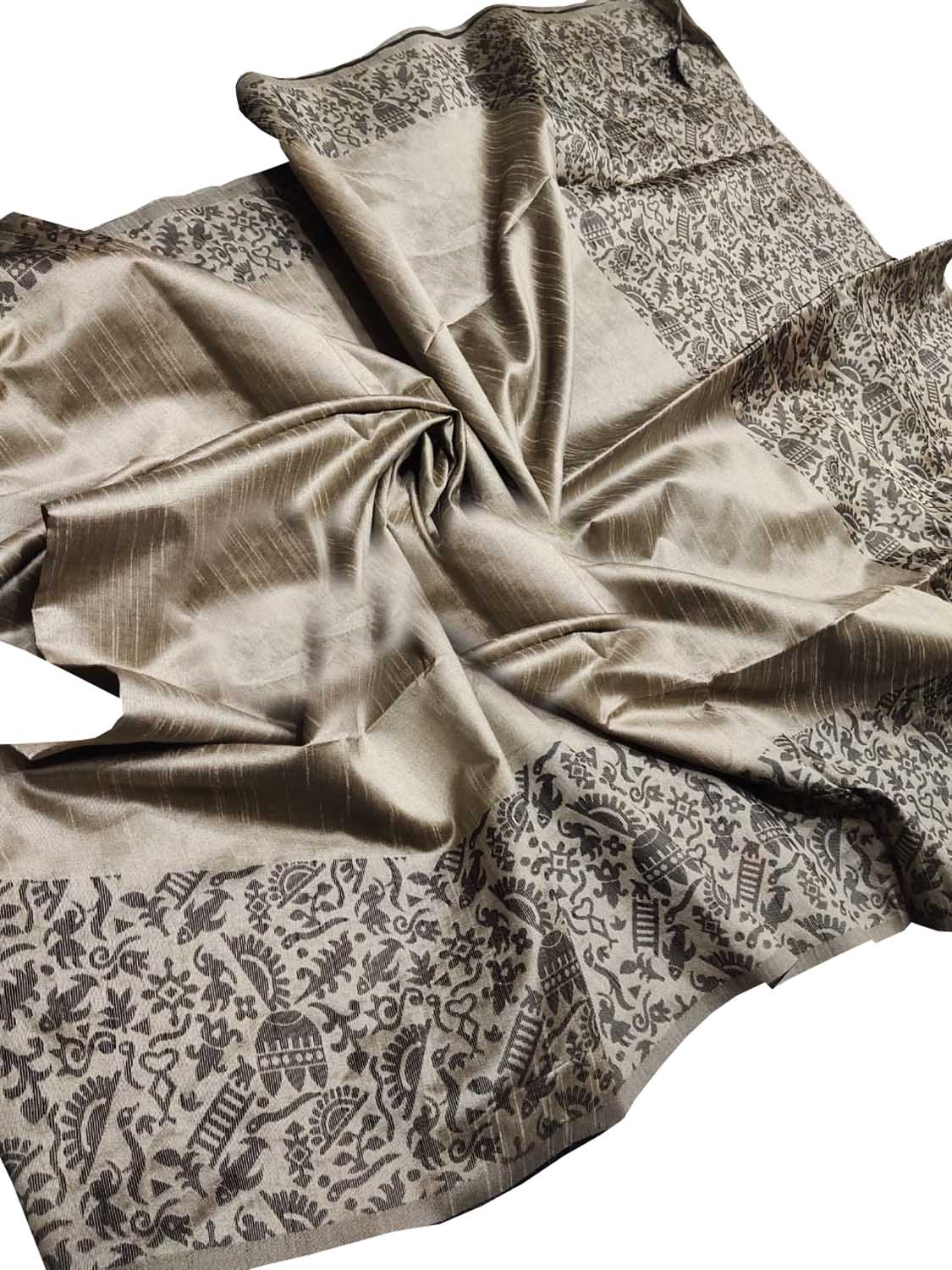 Charming Pastel Chattisgarh Handloom Silk Saree - Luxurion World