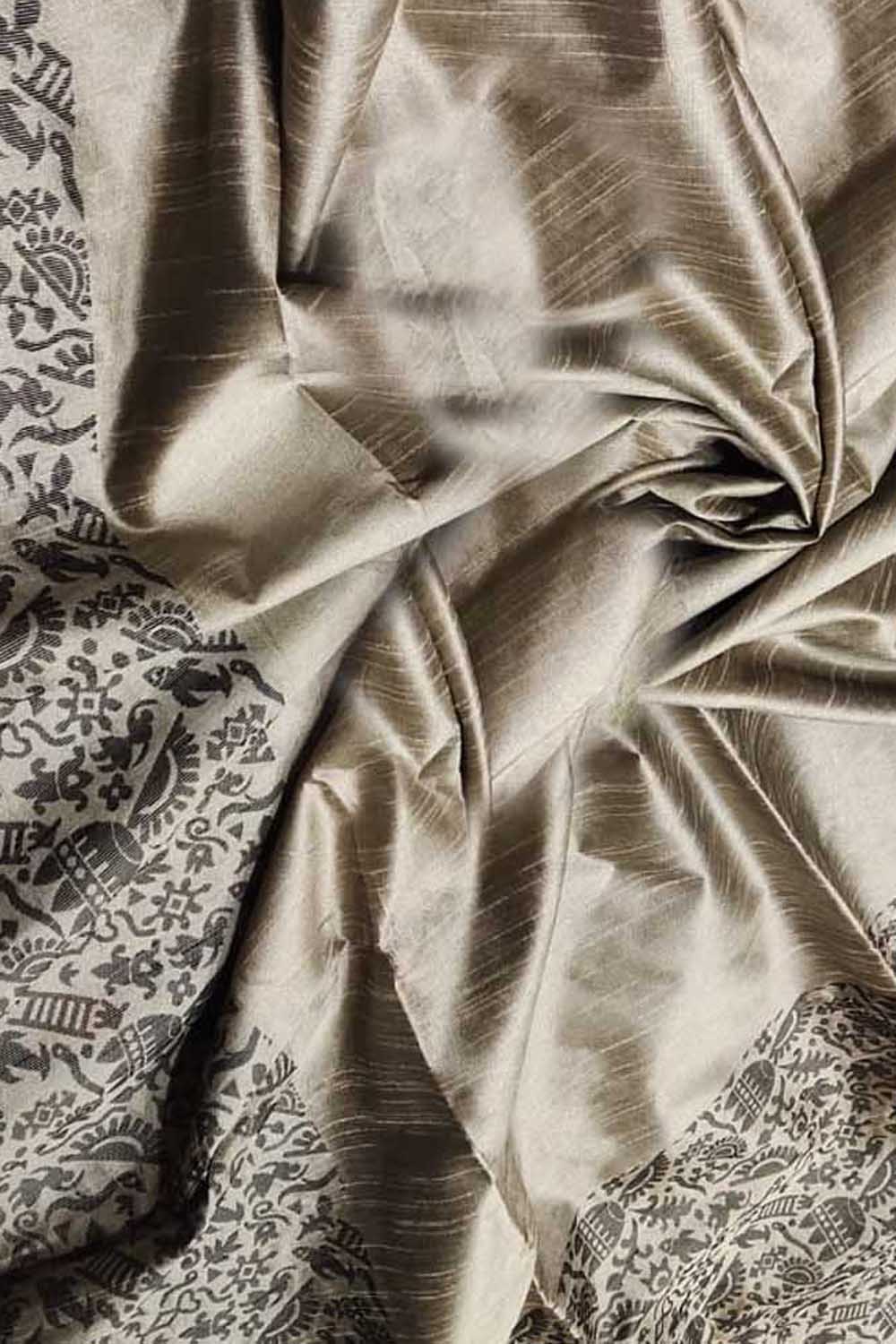Charming Pastel Chattisgarh Handloom Silk Saree - Luxurion World