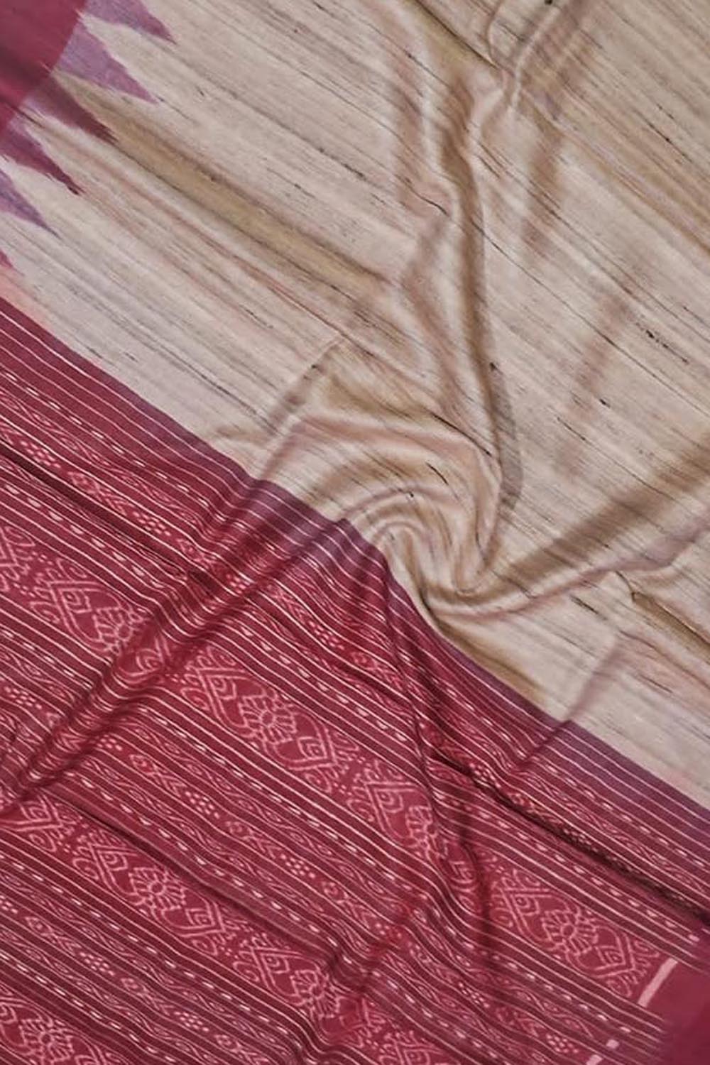 Elegant Pastel Bhagalpur Handloom Silk Saree - Luxurion World