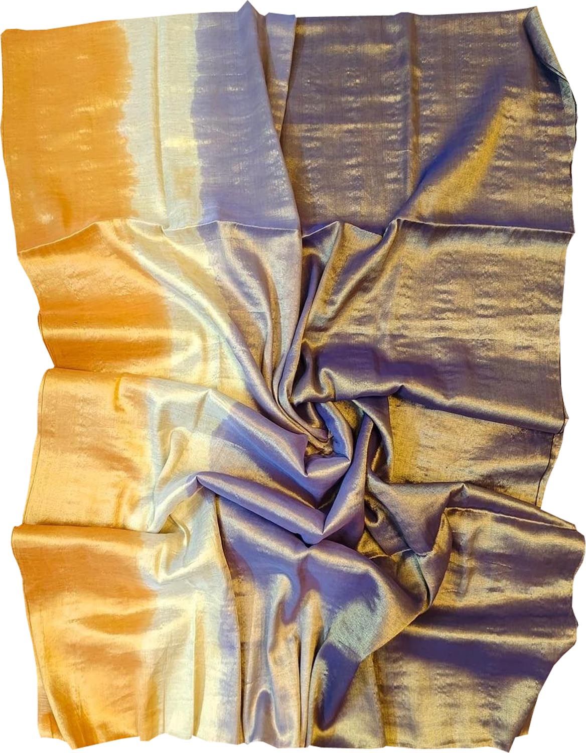 Vibrant Bhagalpur Tissue Cotton Saree - Multicolor - Luxurion World