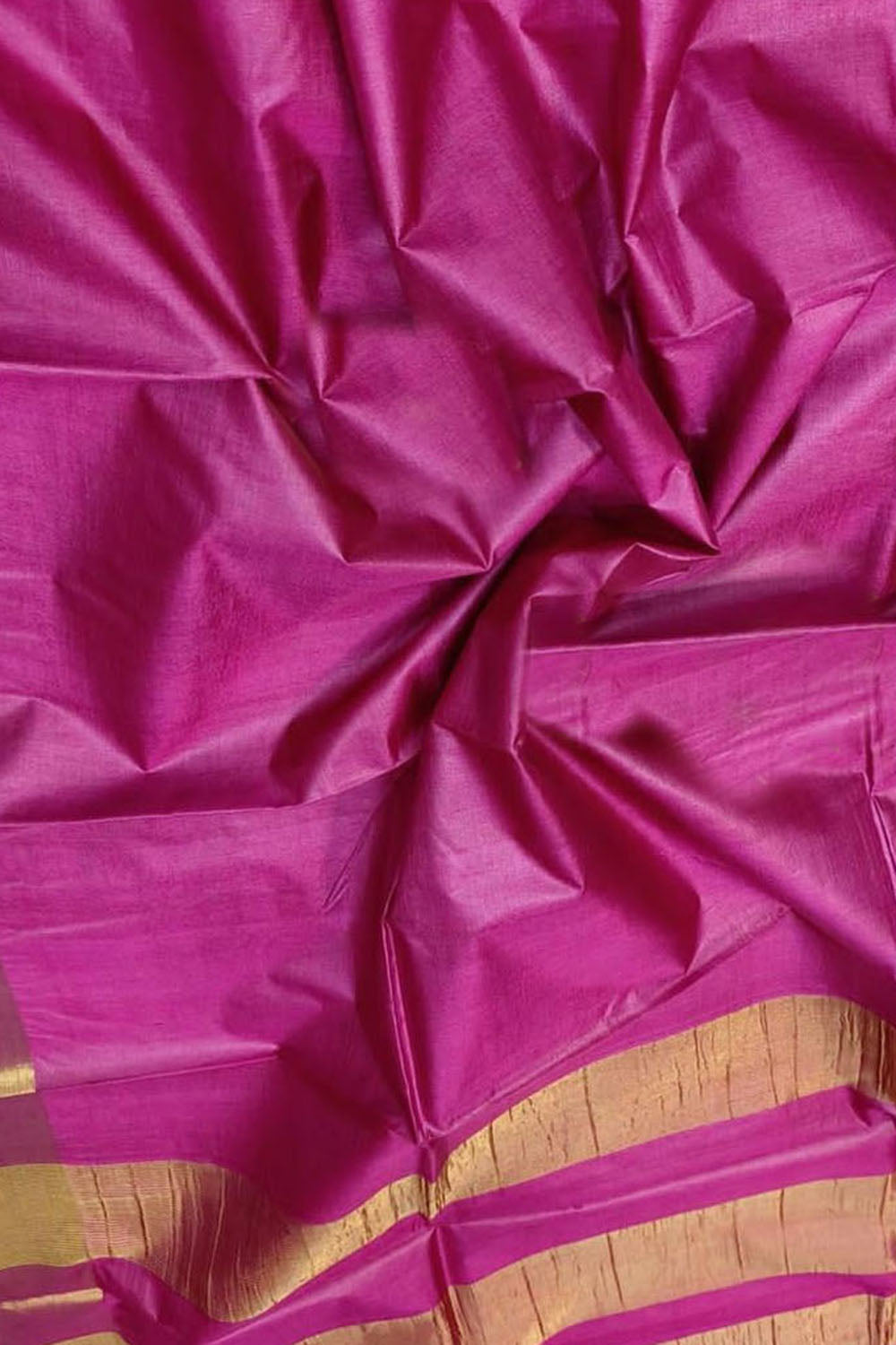 Exquisite Pink Bhagalpur Handloom Tussar Silk Saree - Luxurion World