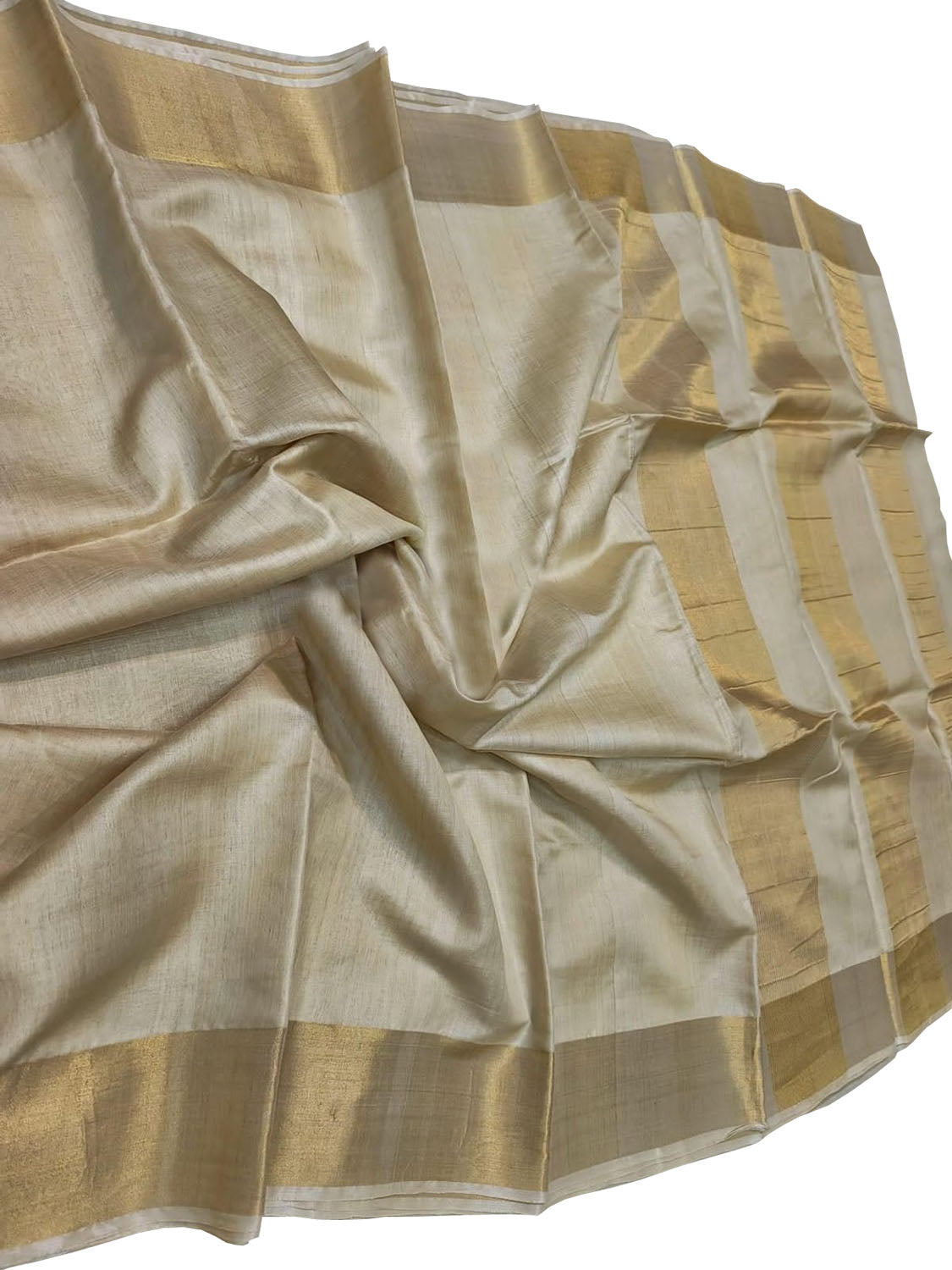 Elegant Pastel Bhagalpur Handloom Tussar Silk Saree - Luxurion World