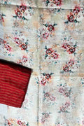 Multicolor Bhagalpur Pure Linen Digital Printed Saree - Luxurion World