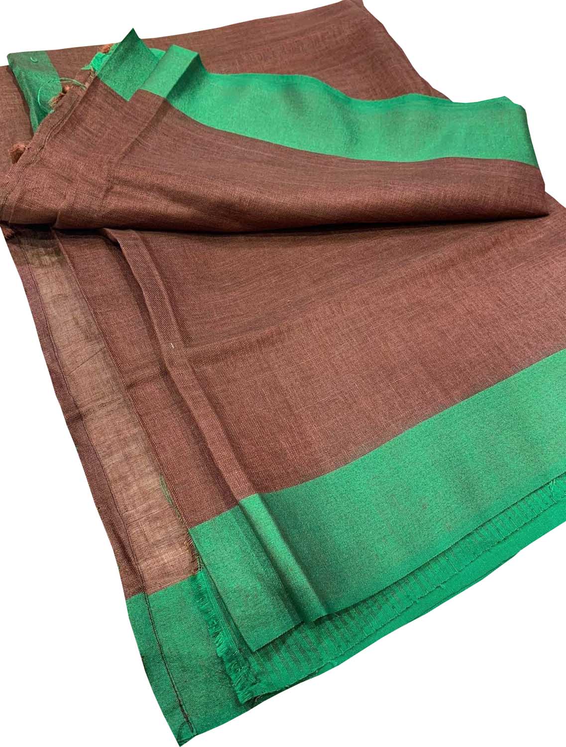 Maroon Bhagalpur Pure Linen Saree - Luxurion World