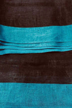 Black Bhagalpur Pure Linen Saree - Luxurion World