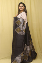 Vibrant Block Printed Bishnupuri Silk Saree: A Multicolor Masterpiece - Luxurion World