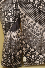 Elegant Black Block Printed Bishnupuri Silk Saree - Luxurion World