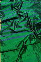 Ethically made Green Chanderi Silk Saree - Luxurion World