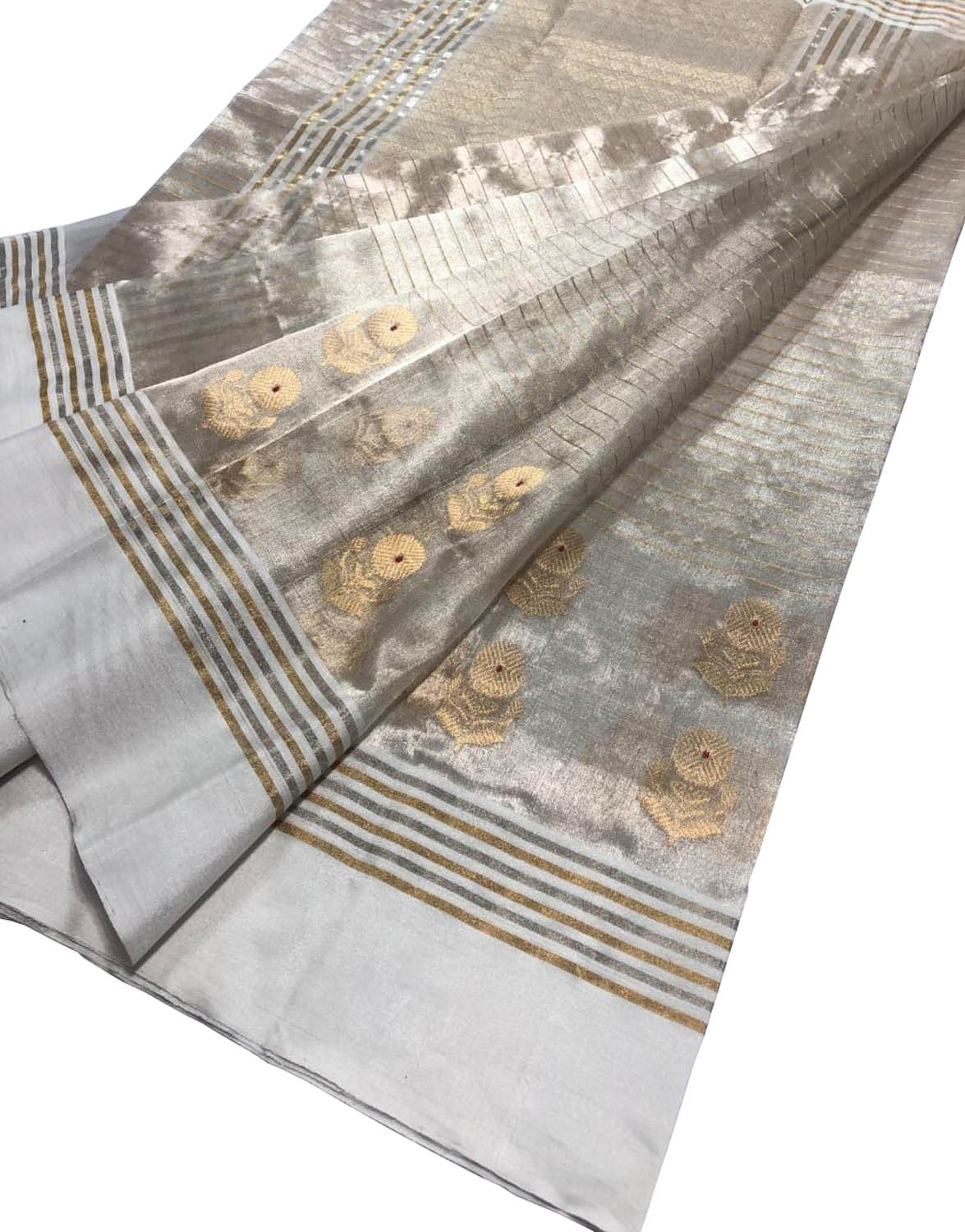 Pastel Chanderi Handloom Silk Saree - Luxurion World