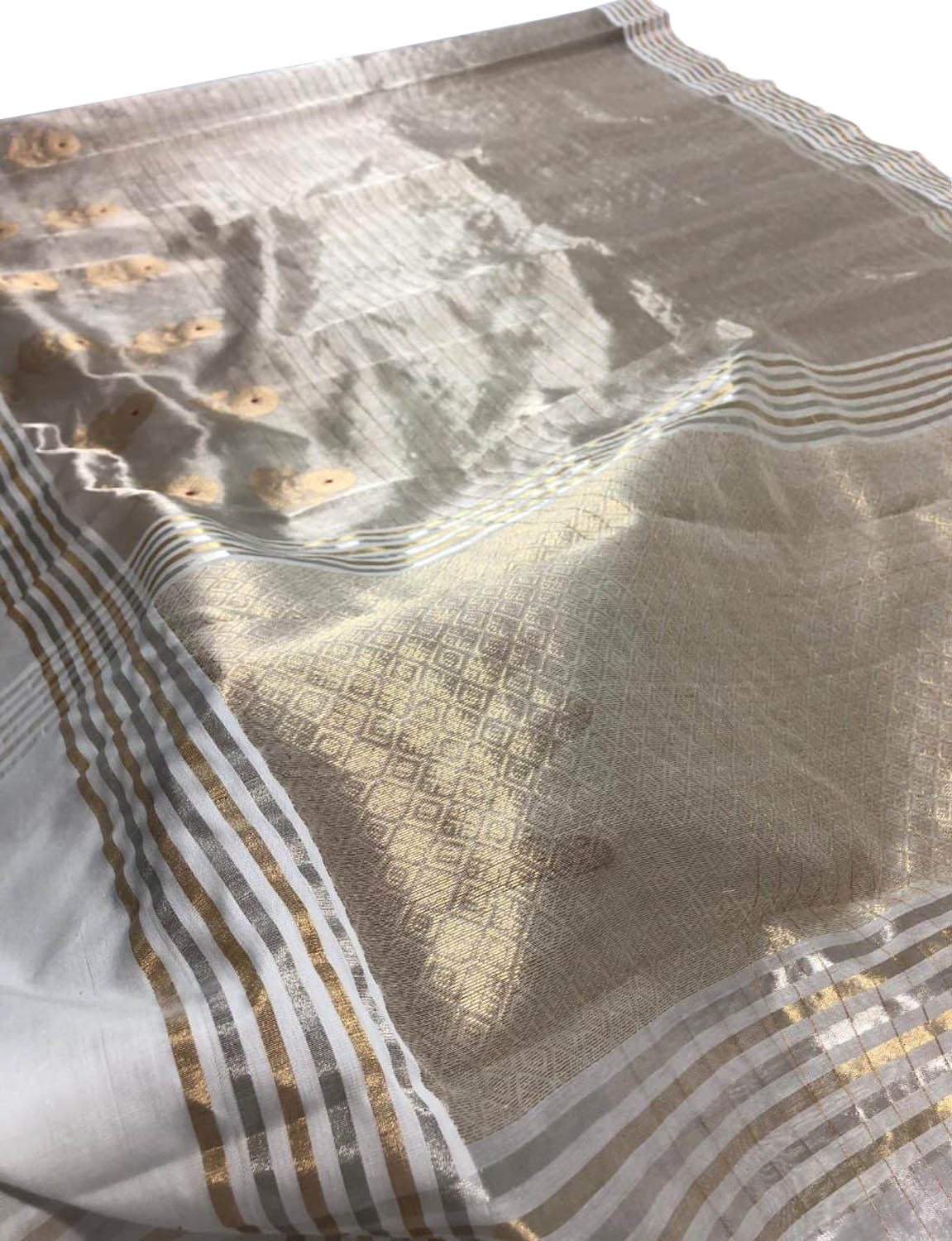 Pastel Chanderi Handloom Silk Saree - Luxurion World