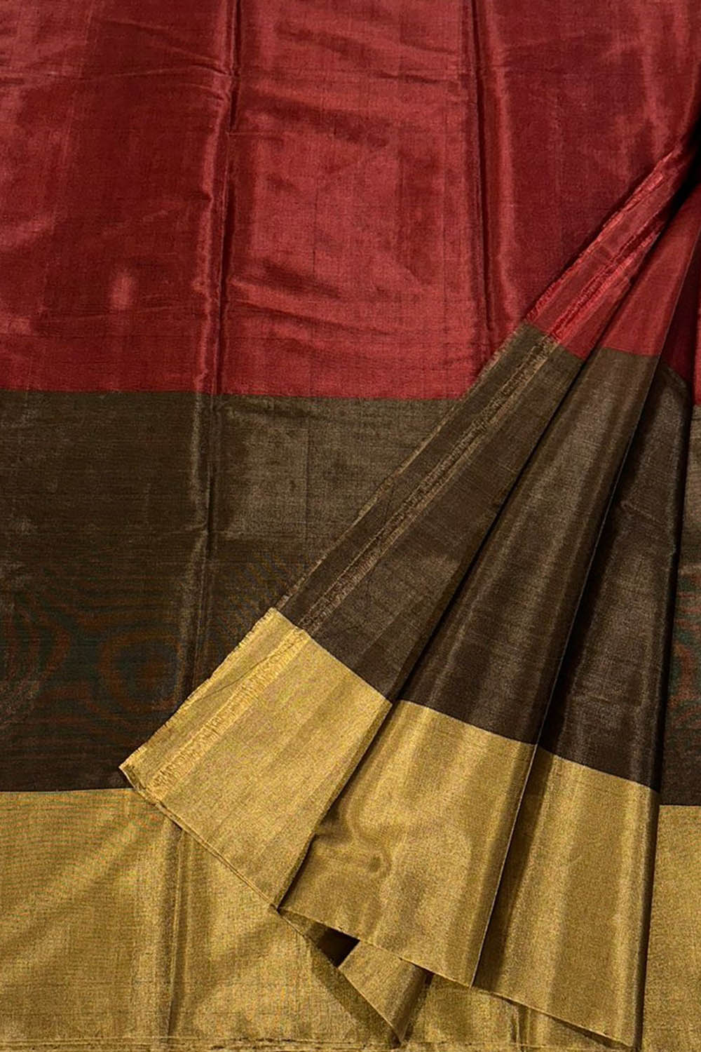 Multicolor Pure Chanderi Handloom Tissue Silk Saree - Luxurion World