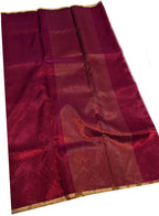 Exquisite Pink Chanderi Handloom Pure Silk Saree - Luxurion World