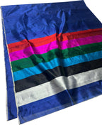 Blue Chanderi Handloom Pure Silk Saree - Pure Elegance - Luxurion World