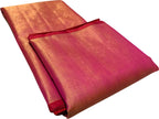 Stunning Pink Chanderi Pure Silk Saree - Handloom Beauty - Luxurion World