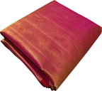 Stunning Pink Chanderi Pure Silk Saree - Handloom Beauty - Luxurion World