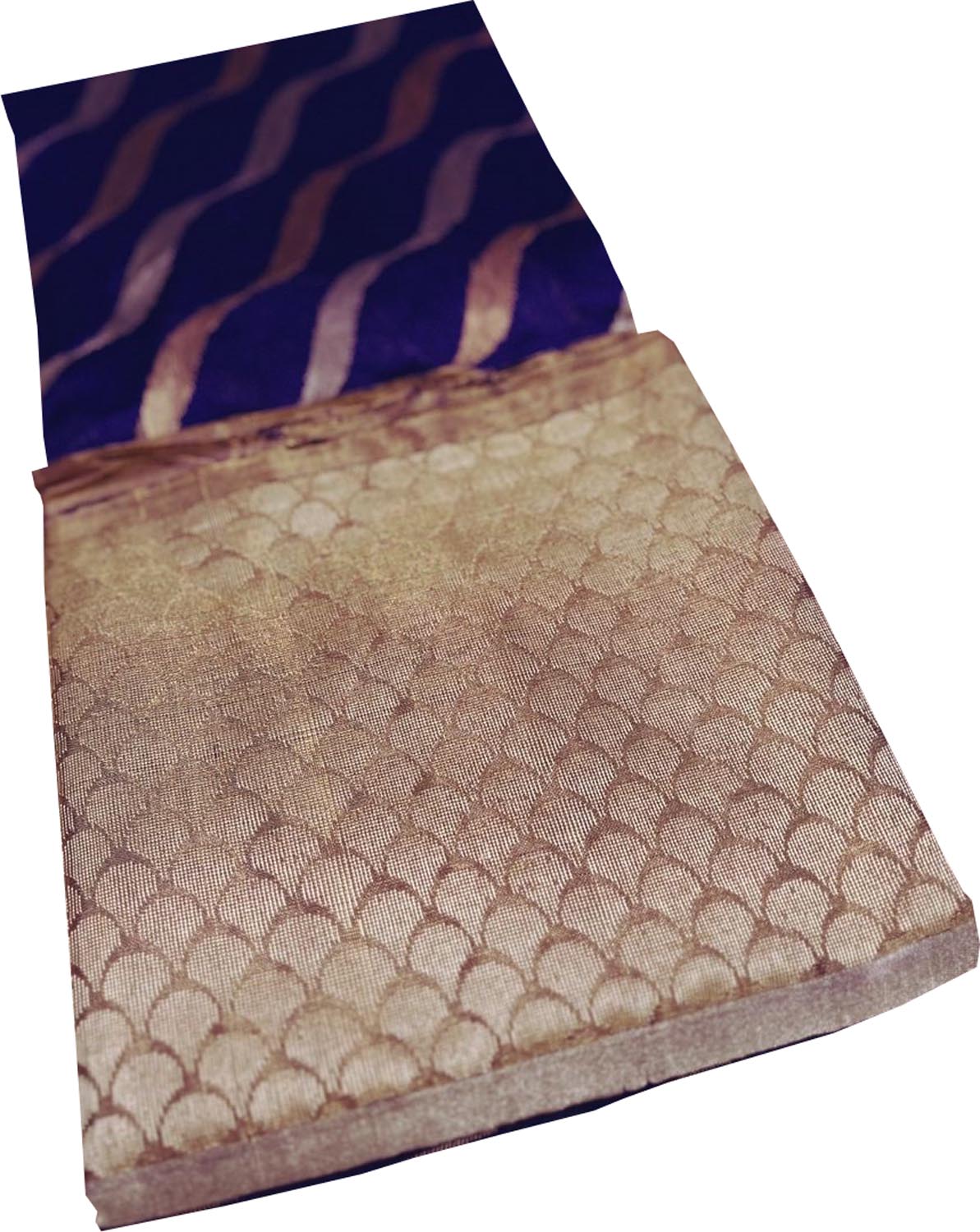 Blue Chanderi Handloom Pure Silk Saree - Luxurion World
