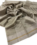 Pastel Chanderi Handloom Pure Silk Saree - Luxurion World