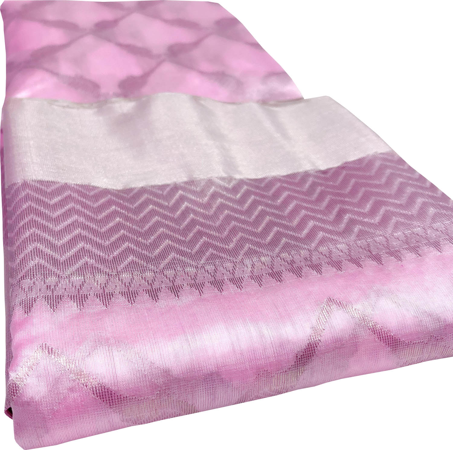 Elegant Pink Chanderi Handloom Pure Silk Saree - Luxurion World