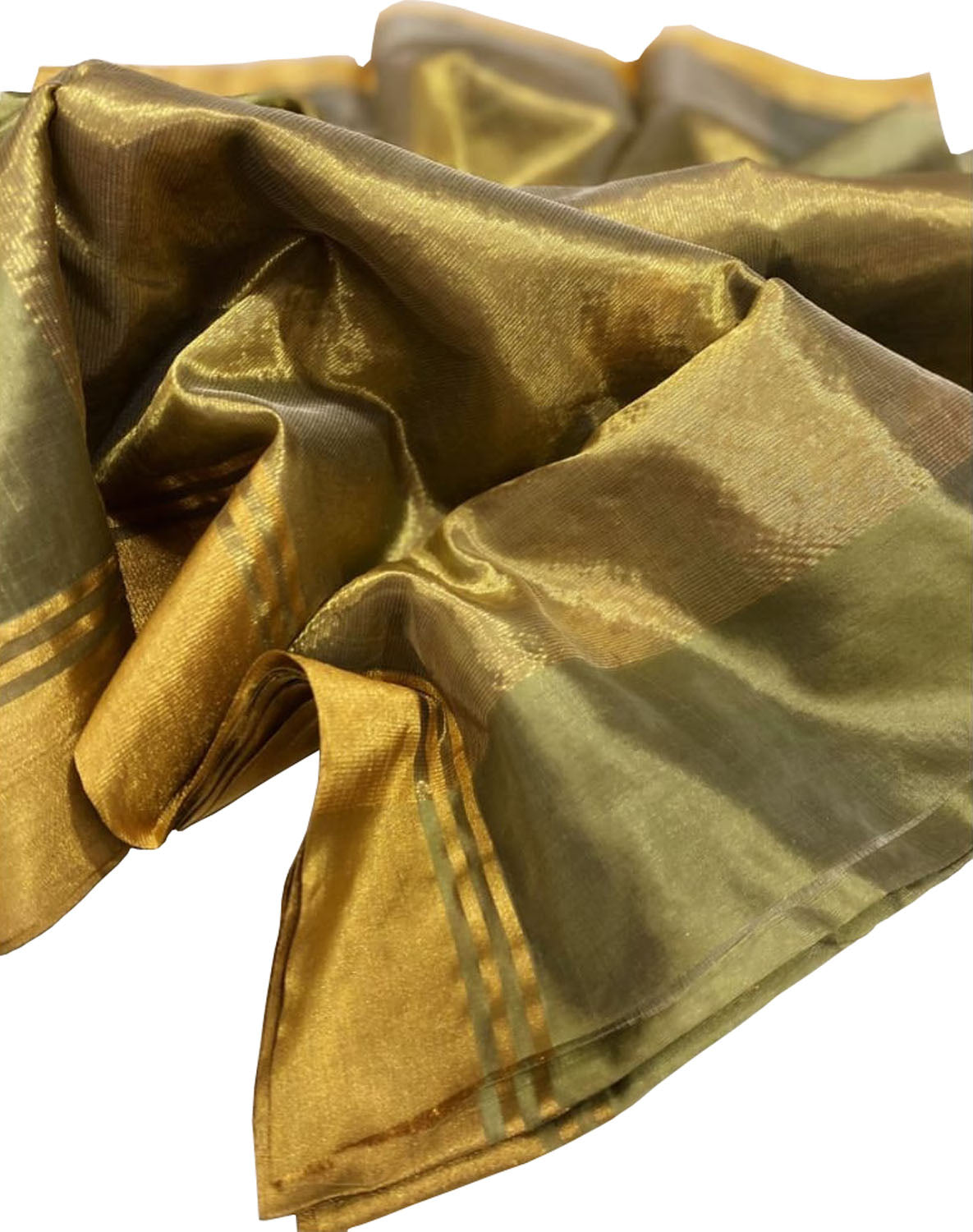 Pastel Chanderi Handloom Silk Saree - Exquisite Elegance - Luxurion World