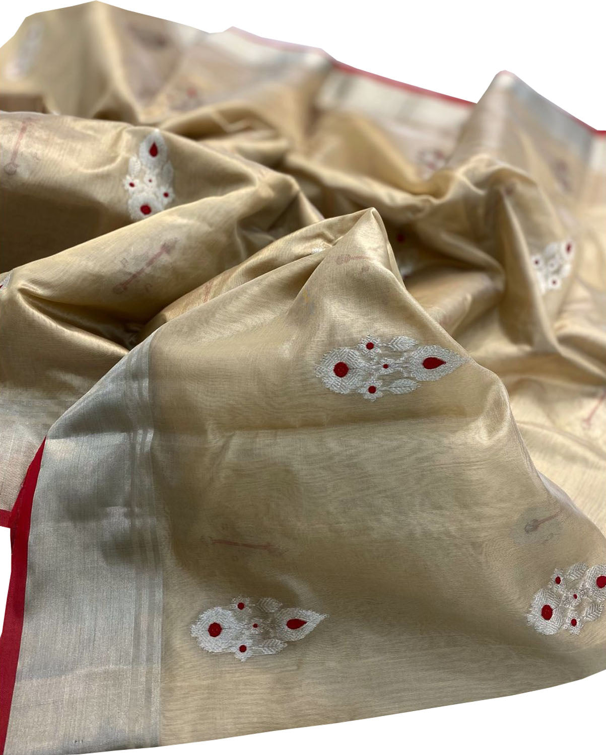 Pastel Chanderi Handloom Silk Saree - Luxurion World