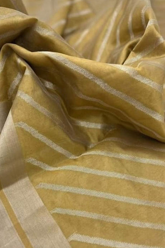 Pastel Chanderi Handloom Silk Saree - Luxurion World