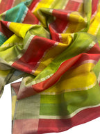 Multicolor Chanderi Handloom Pure Silk Saree - Luxurion World