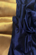 Blue Chanderi Handloom Pure Silk Saree - Luxurion World