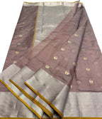 Exquisite Pink Pure Pattu Silk Ek Naliya Handloom Chanderi Saree - Luxurion World