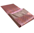 PS1C1MY226092601 Pink Chanderi Handloom Pure Silk Flower Design Saree