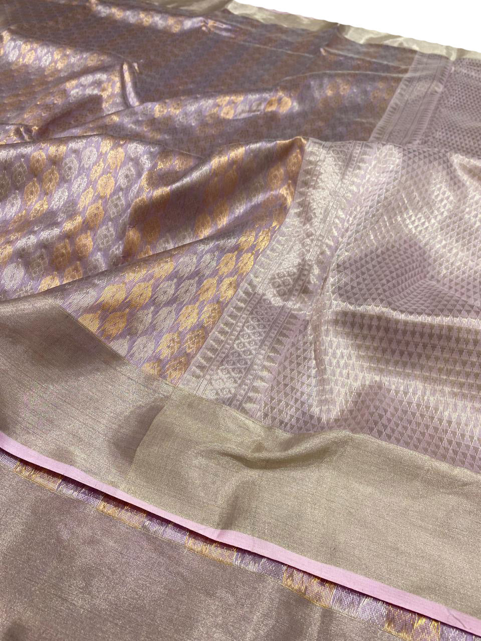 PS1C1MY226092603 Multicolor Chanderi Handloom Pure Silk Saree